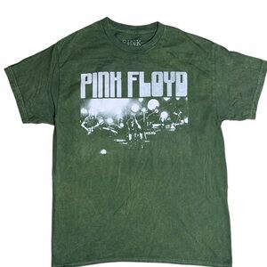 Pink Floyd Green Graphic T-Shirt Size Large | Rock Concert Band Tee